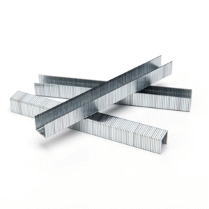 Fine wire galvanized staples for upholstery and packaging