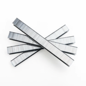 Fine wire staples for furniture, sofa, and woodworking applications