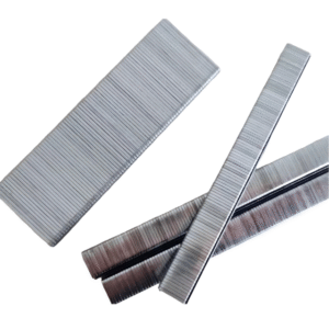 Close-up image showing sharp edges and even alignment of industrial staples