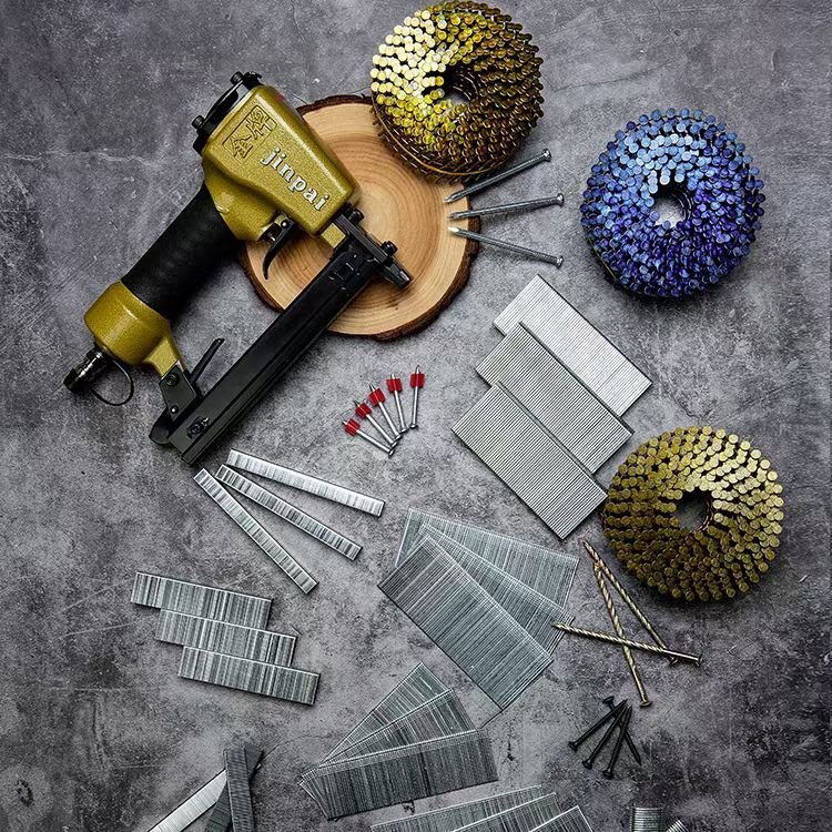 Comprehensive range of fastener products including industrial nails, coil nails, and staples for furniture, packaging, and construction applications.