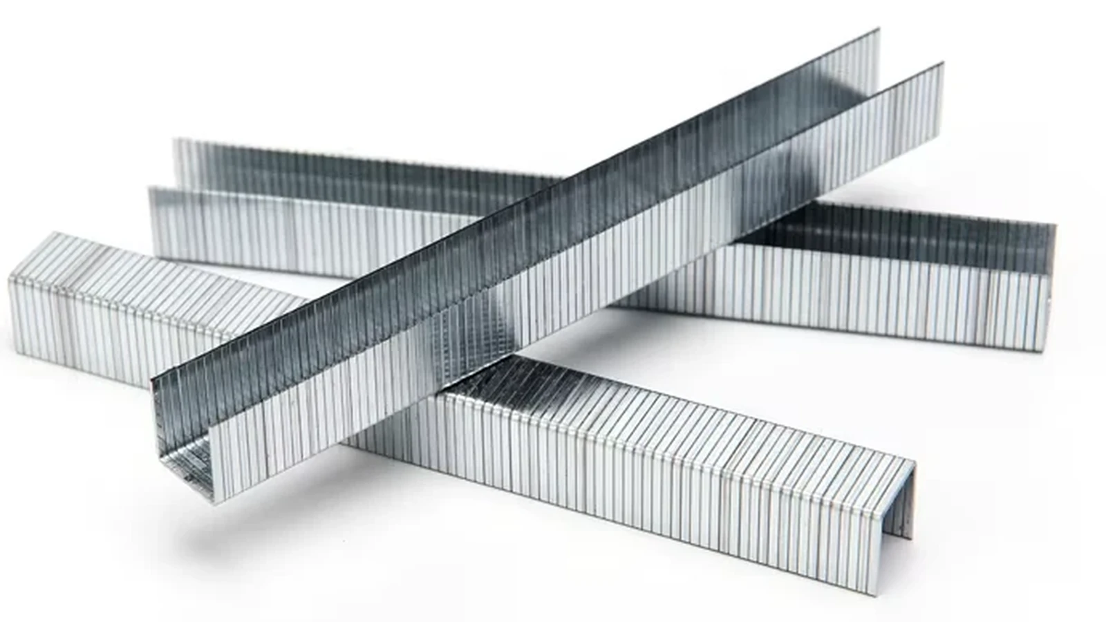 Industrial staple strips compared for material and collation consistency